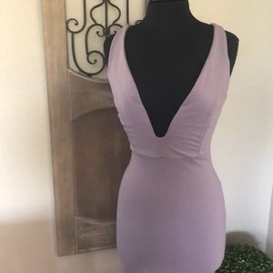 Beautiful Smoke Lilac form fitting dress
